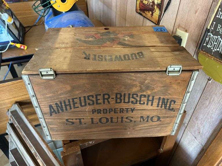 Wooden Budweiser Box