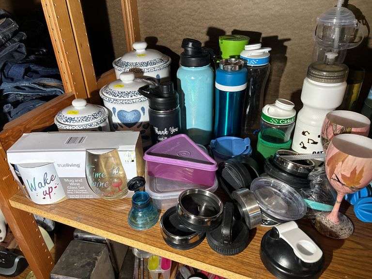 Canister Set, Water Bottles, Plastic Cups, & More