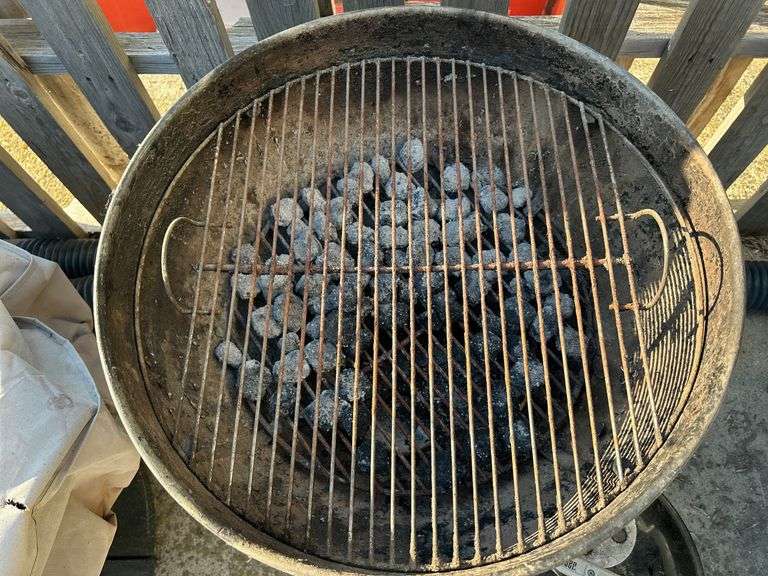 Two Weber Charcoal Grills