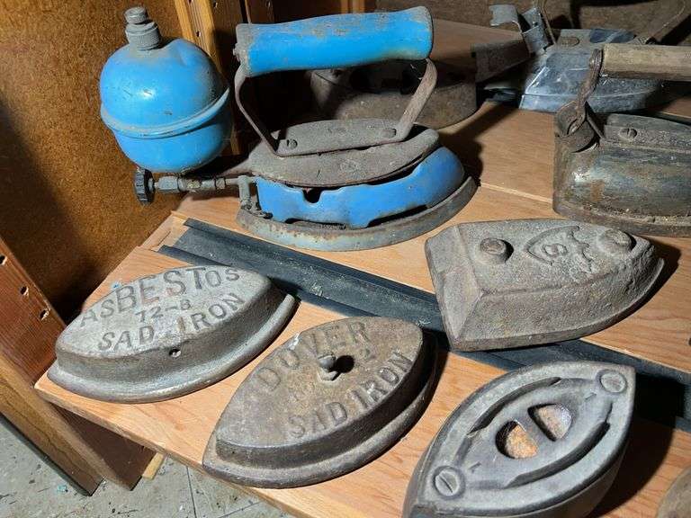 Collection of Irons & One Fuel Can