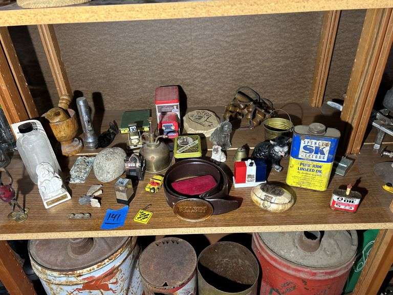 Collection of Items on a Shelf