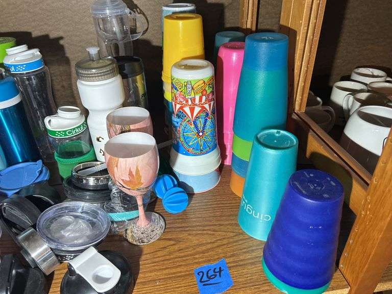 Canister Set, Water Bottles, Plastic Cups, & More