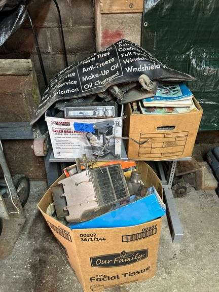Car Repair Manuals, Parts, Harrison Blower, Factory Chevy 8 Track Player, Fender Pads, & More