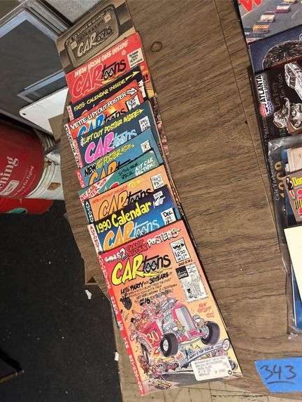 Cartoons, NASCAR & Hotrod Magazines