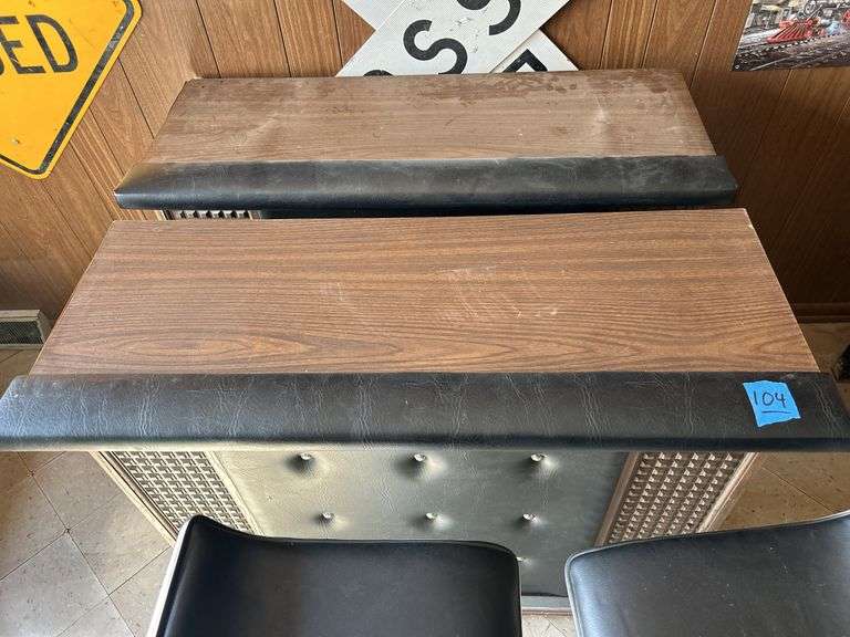 Home Bar Sections & Two Adjustable Height Stools