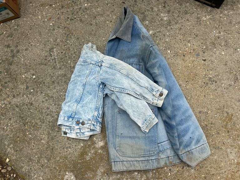 Big Mac Flannel Lined Chore Coat & Youth Size Levi's Jean Jacket