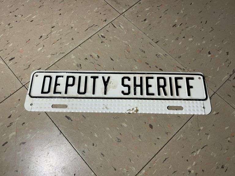 Deputy Sheriff License Plate Topper