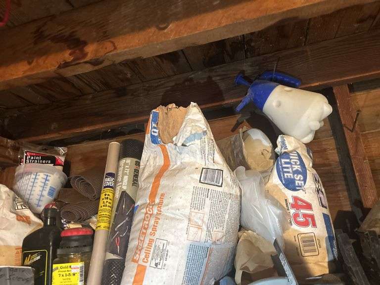Items on Shelf & Pegboard Contents