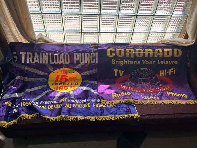 Pair of Gamble's Coronado Advertising Tapestries