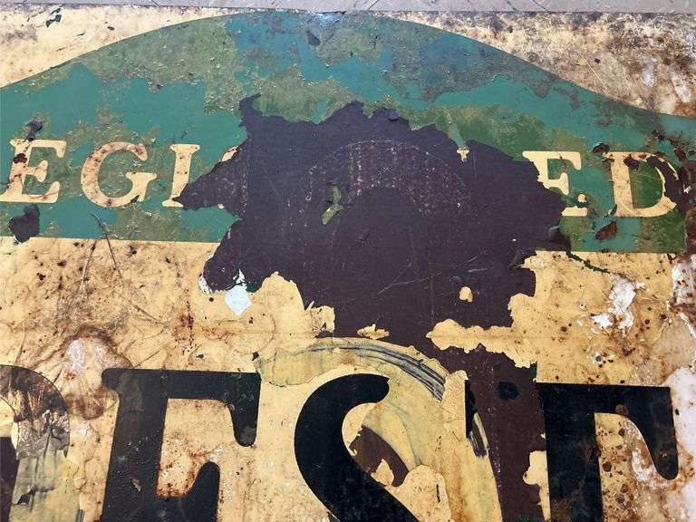 Texaco Registered Rest Room Sign