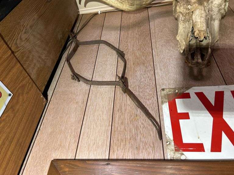 Cattle Skull, Single-Hame, Anti-Fence Device, Exit Sign