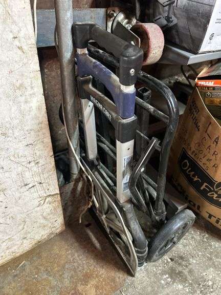 Hand Cart, Rolling Frame, Light Duty Carts, Snowblower Cover Frame, & Stone Boat with Old Sign