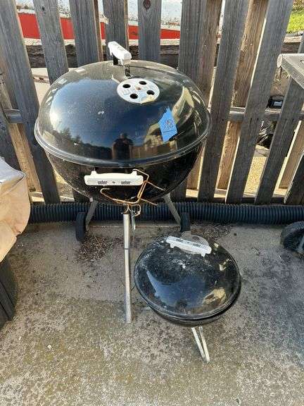Two Weber Charcoal Grills