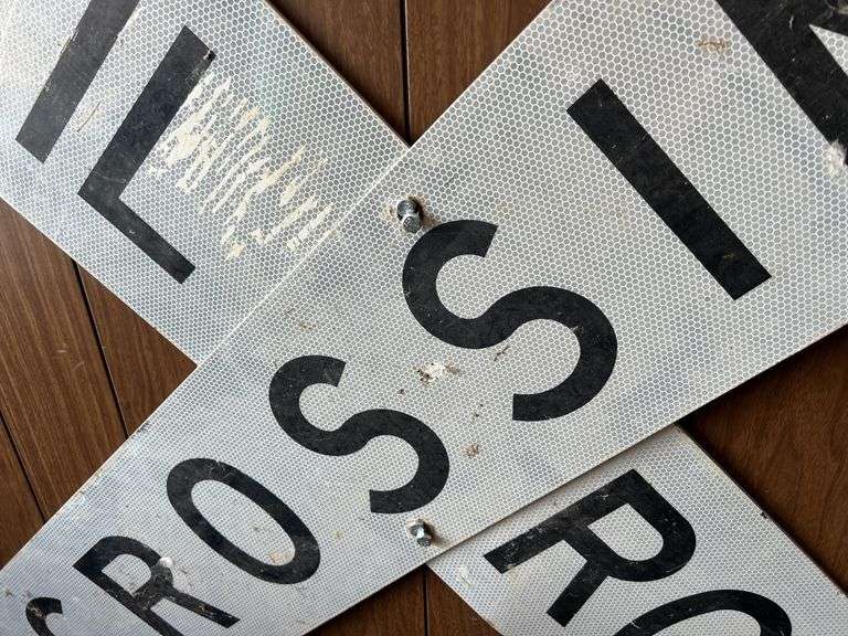 Railroad Crossing Sign & Other Railroad Picture