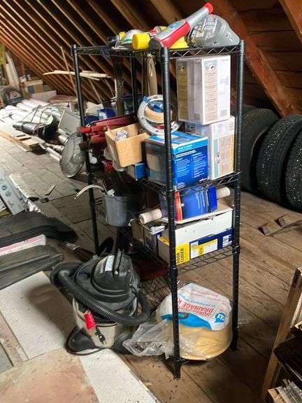 Shelving with Contents