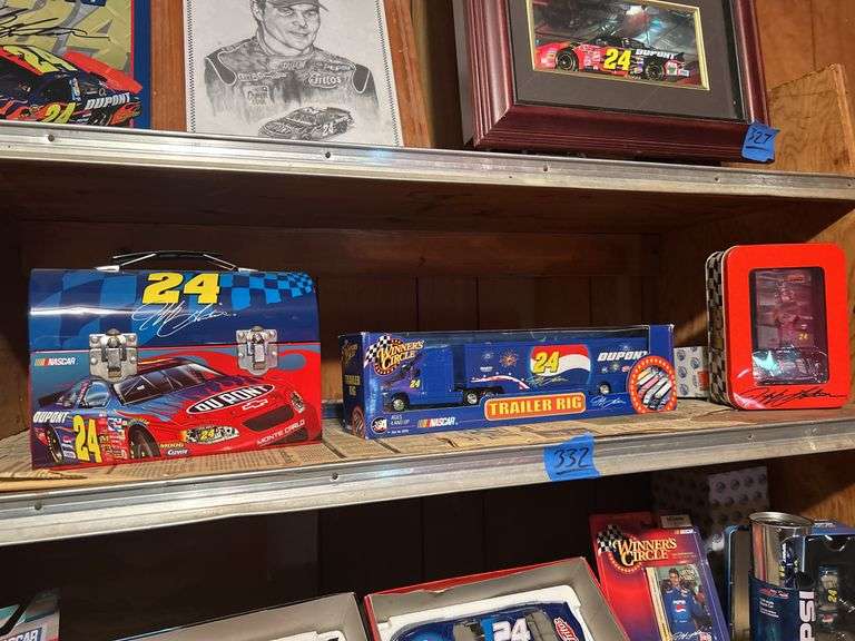 Collectible Jeff Gordon Items - Thermometer, Lunch Box, Vehicles