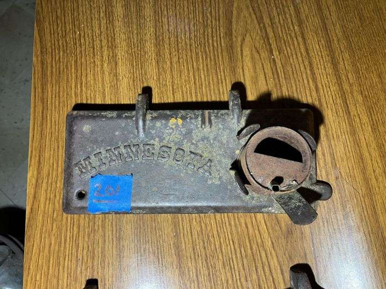 Cast Iron Tool Box Cover From a Minnesota Brand Implement