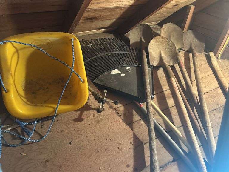 Hand Tools, Tarp Items, Swing & More