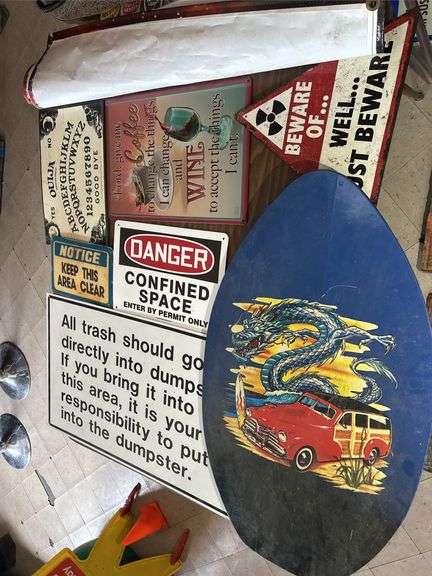 Collection Of Signs & Beer Poster