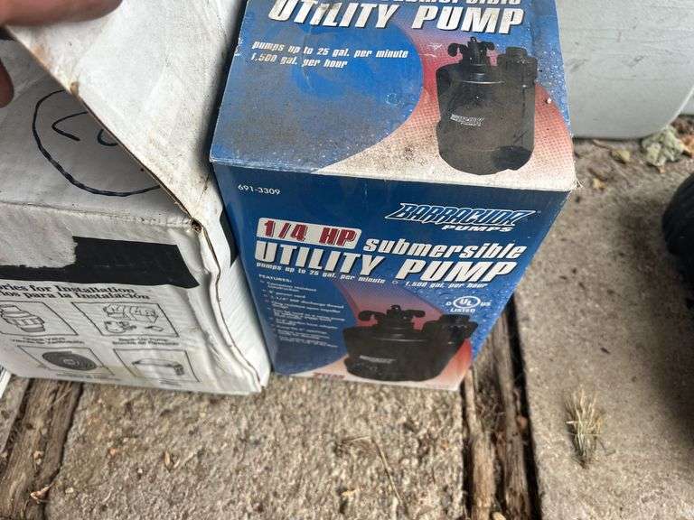 Group of Three Submersible Sump Pumps