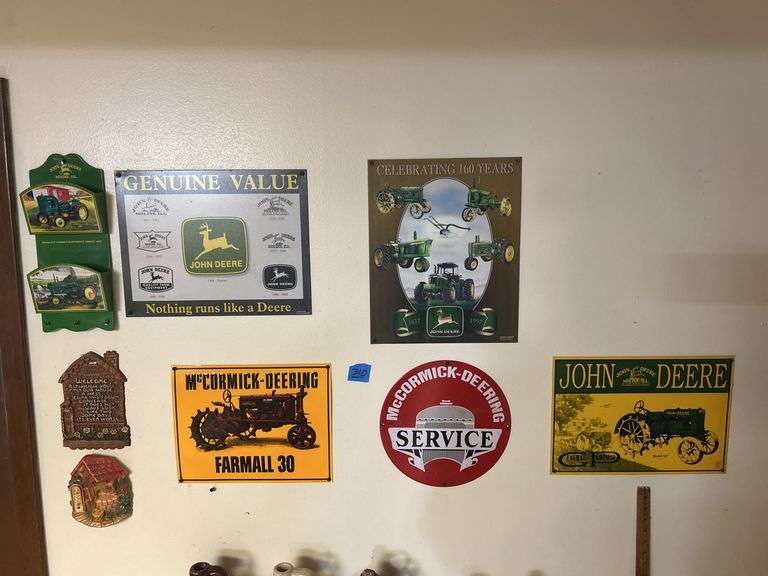John Deere & Mccormick Deering Signs & Other Wall Hangings