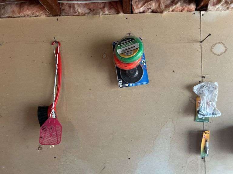 Small Group of Items on the Wall & Shelf