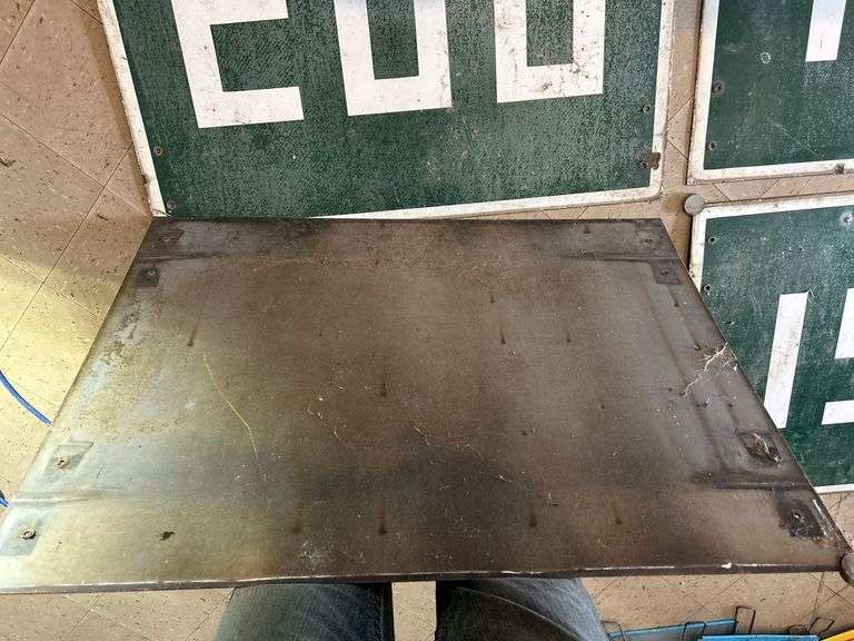 Heavy Porcelain Signs from a Dam