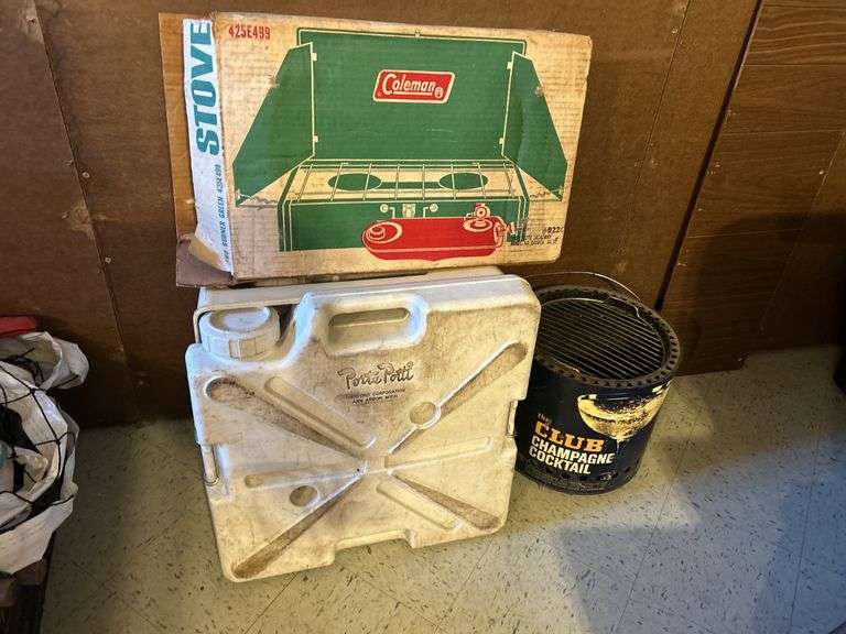 Porta Potty, Coleman Stove & Small Firepit