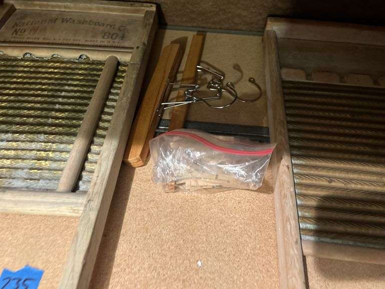 Washboards, Clothespins, & Hangers