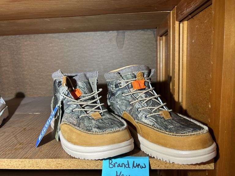 Vintage Size 8.5 Goodyear Shoes & Brand New Men's Size 10 Hey Dude Shoes