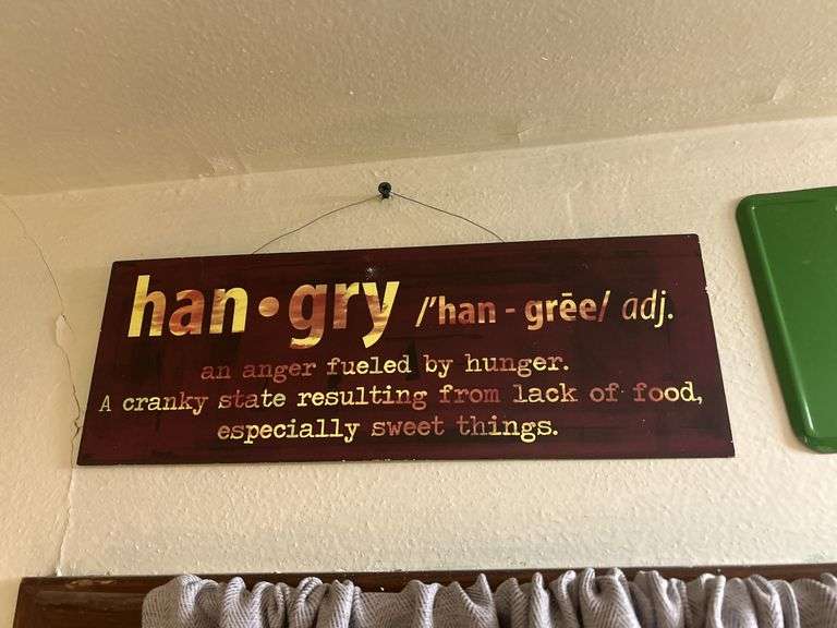 Hangry Signs & John Deere License Plate