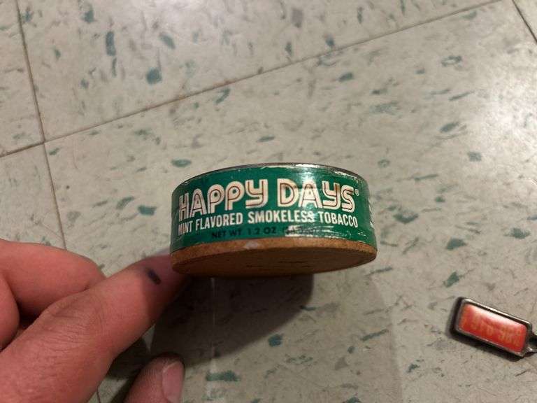 North Dakota Dav Keychain Tag & A Happy Days Tobacco Canister