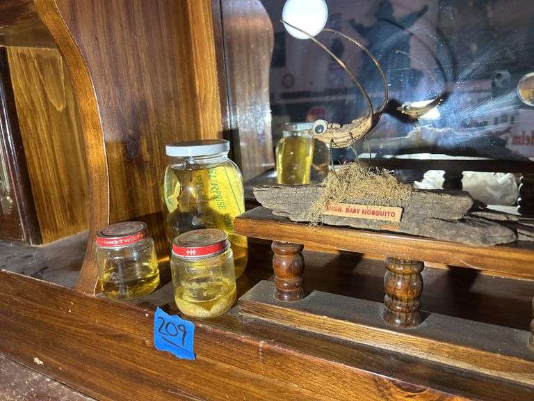 Mounted Baby Mosquito from Minnesota & Some Pickled Critters