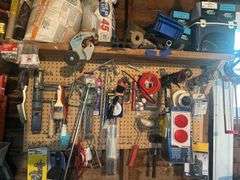Items on Shelf & Pegboard Contents