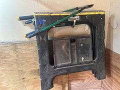 Plastic Saw Horses & Two Pruners