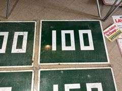 Heavy Porcelain Signs from a Dam