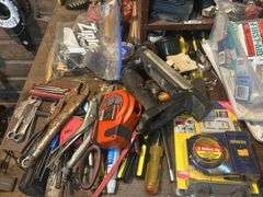 Contents of Shelf - Screwdrivers, Tools, Automotive Fluids, Magnets, & More