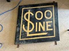Wooden Soo Line Sign