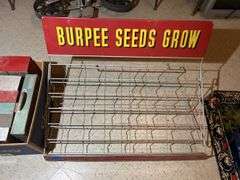 Burpee Seed Display Rack & Grain / Seed Sorting Trays