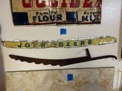Partial Occident Sign, Hay Knife, & John Deere Panel