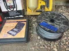 Romex 12/2 Wire, HVLP Spray Gun, Reel Of Cable, SAE Socket Set, & Battery Load Tester