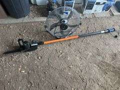 Electric Pole Saw & a Floor Fan