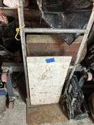 Hand Cart, Rolling Frame, Light Duty Carts, Snowblower Cover Frame, & Stone Boat with Old Sign