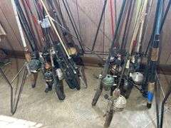 Zebco Display Rack with Rods & Reels