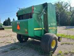 2007 JD 568 Round Baler Megawide Pickup - Net Wrap & Twine