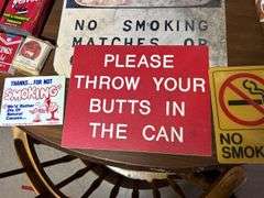 Table Top Full of Smoking & Tobacco Related Items