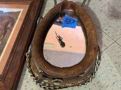 Small Horse Collar Mirror / Clock & A Jim Daly Print
