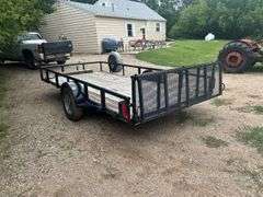 2015 Diamond C 14 Ft Flatbed Trailer