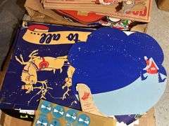 Salzer Lumber Company Signs, Christmas Decor, & Gambles Hardware Store Advertising