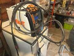 Hobart Handler 140 Wire Feed Welder with Accessories & Metal Cabinet